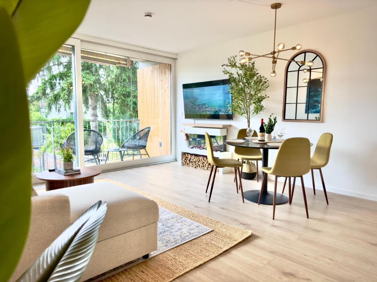Flair Apartments Vorarlberg - Stilvolles Wohnen Nahe Bodensee & Alpen - Kueche, Balkon & Gratis Parkplatz เบรเกนซ์ ภายนอก รูปภาพ