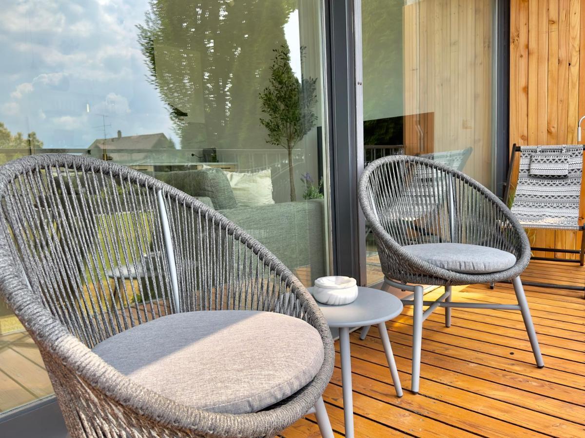 Flair Apartments Vorarlberg - Stilvolles Wohnen Nahe Bodensee & Alpen - Kueche, Balkon & Gratis Parkplatz เบรเกนซ์ ภายนอก รูปภาพ