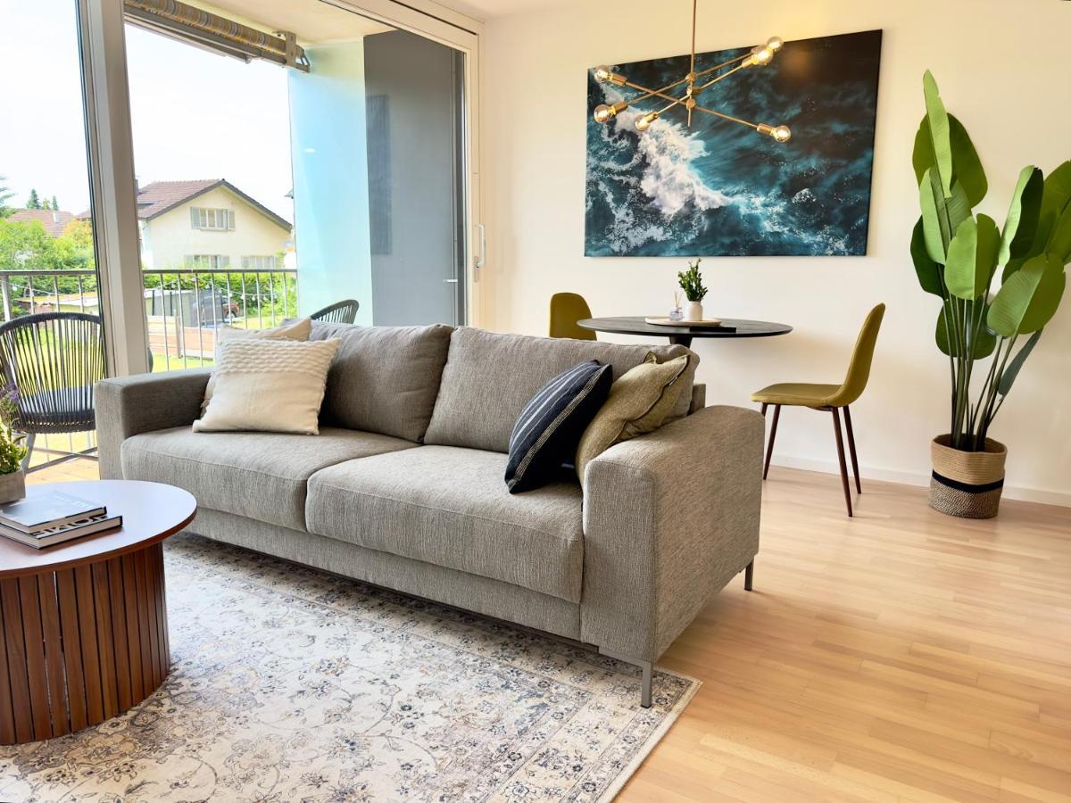 Flair Apartments Vorarlberg - Stilvolles Wohnen Nahe Bodensee & Alpen - Kueche, Balkon & Gratis Parkplatz เบรเกนซ์ ภายนอก รูปภาพ
